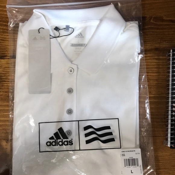 adidas Women’s Shadow Strip Sport Polo - Picture 2 of 2